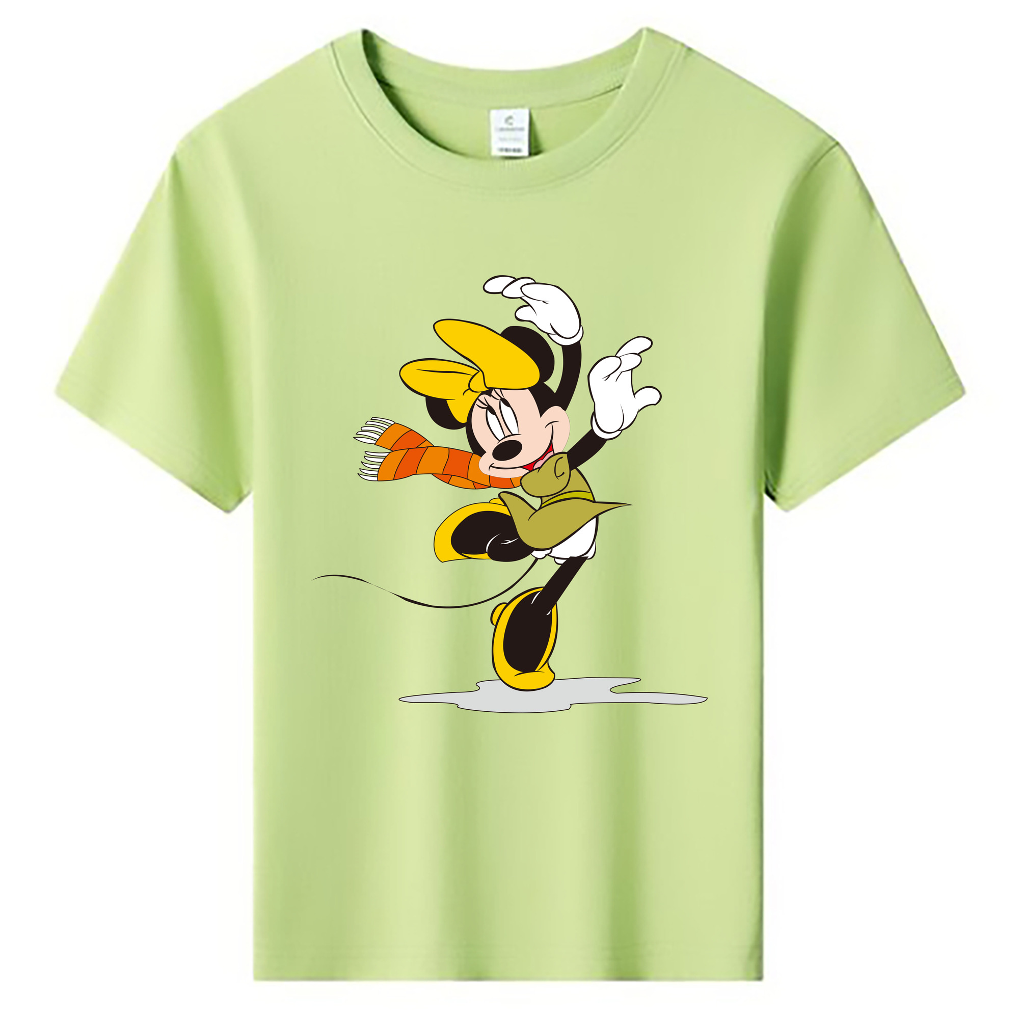 ミッキーマウス Mickey Mouse 綿100％キッズTシャツ（フロントプリント）